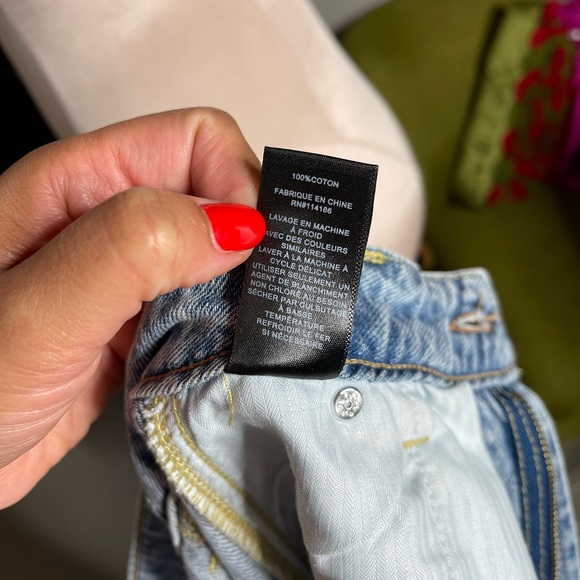 Frye Front Slit Denim Jean Skirt - Picture 9 of 11